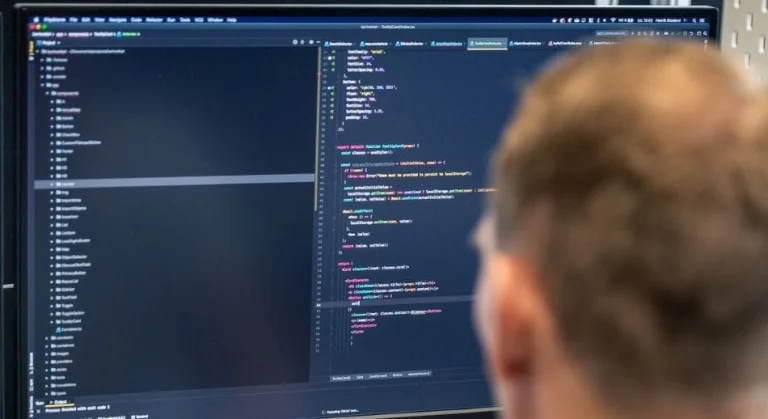 Developer coding at Netpower