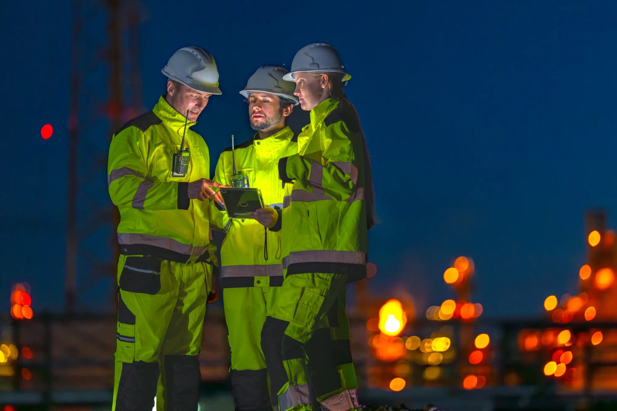 Fagfolk fra Netpower Business Solutions i felten